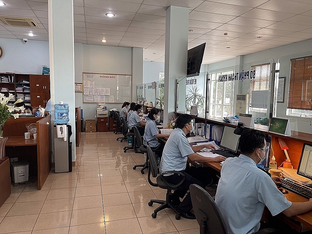 Hoạt động nghiệp vụ tại Chi cục Hải quan quản lý các khu công nghiệp Bắc Giang. Ảnh do Chi cục cung cấp.
