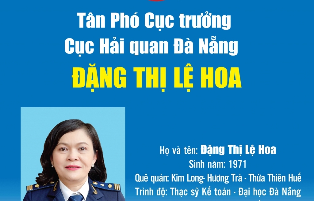 Infographics: Quá trình công tác của Phó Cục trưởng Cục Hải quan Đà Nẵng Đặng Thị Lệ Hoa