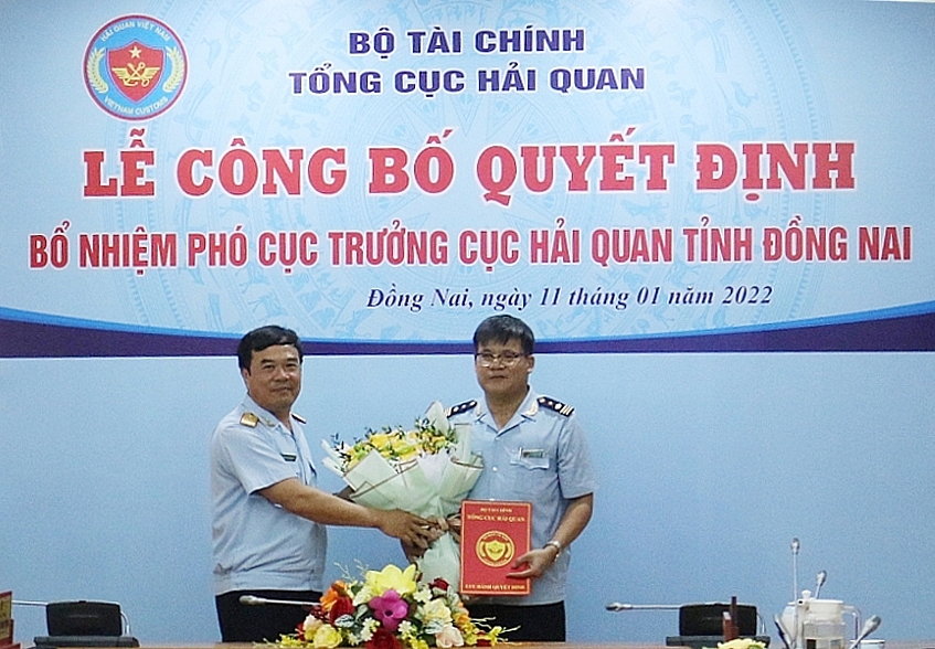 Bổ nhiệm tân Phó cục trưởng Cục Hải quan Đồng Nai Lê Thành Vân