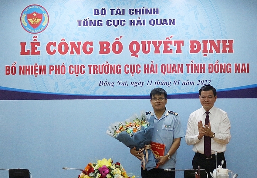 Bổ nhiệm tân Phó cục trưởng Cục Hải quan Đồng Nai Lê Thành Vân