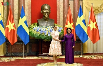 Toàn cảnh lễ đón Công chúa kế vị Thụy Điển thăm chính thức Việt Nam