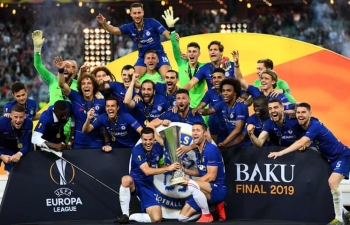 Cận cảnh: Dàn sao Chelsea ăn mừng chức vô địch Europa League