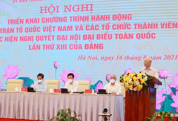 Tong Bi thu: Phan dau thuc hien thang loi toan dien Nghi quyet DH XIII hinh anh 3