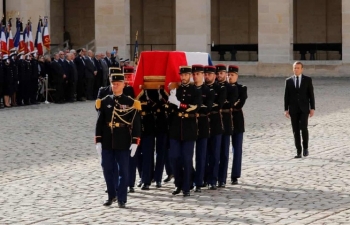 Nguyên thủ nhiều nước dự quốc tang cựu Tổng thống Pháp Jacques Chirac