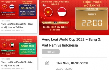Hết toàn bộ vé xem ĐT Việt Nam ở Mỹ Đình tại vòng loại World Cup 2022