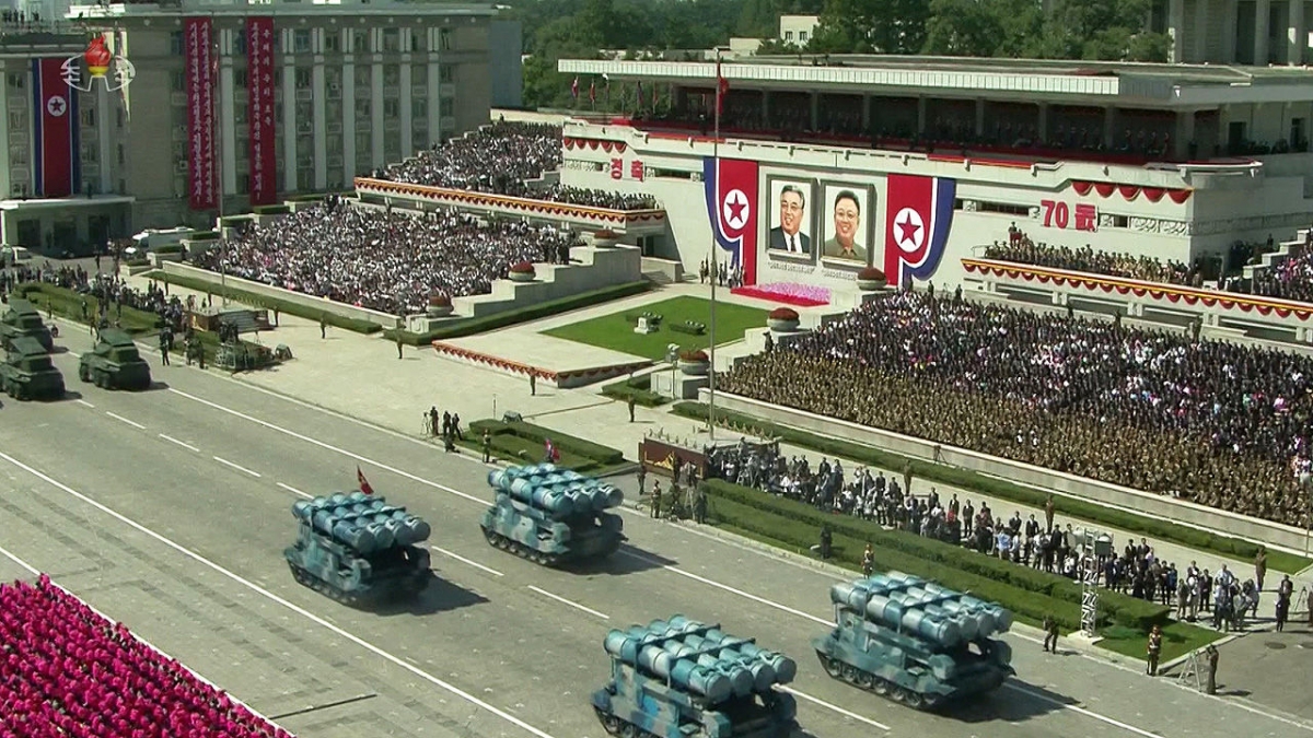 Lễ kỷ niệm 70 năm ngày thành lập Đảng Lao động Triều Tiên. Ảnh: Teller Reporter