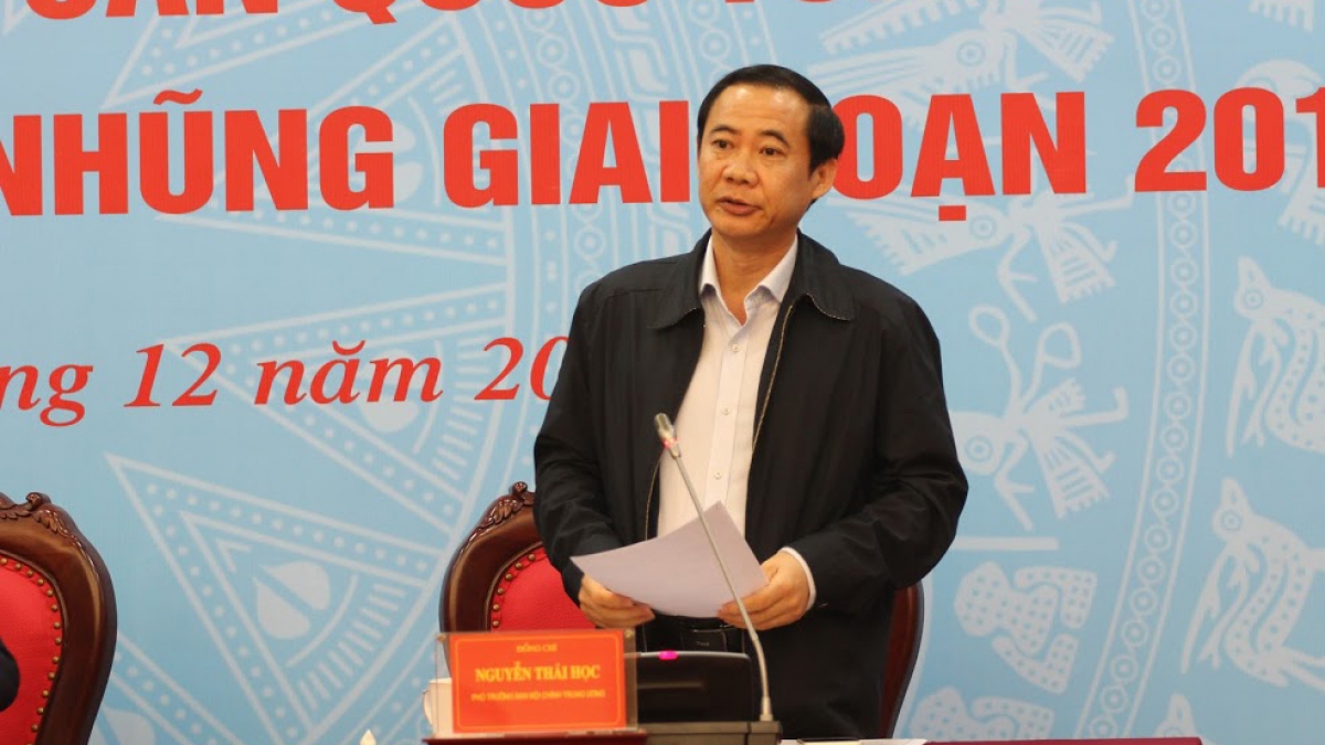 Ông Nguyễn Thái Học - Phó Trưởng Ban Nội chính Trung ương.