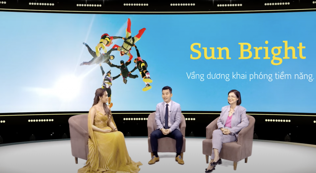Đại diện Sun Life Việt Nam chia sẻ tại sự kiện “Sun Bright” – Vầng dương khai phóng tiềm năng.