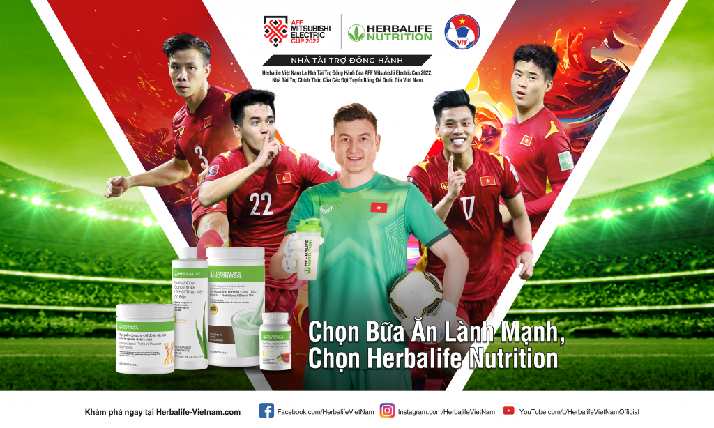 Herbalife Nutrition đồng hành cùng tuyển Việt Nam tại AFF Cup | Bóng Đá