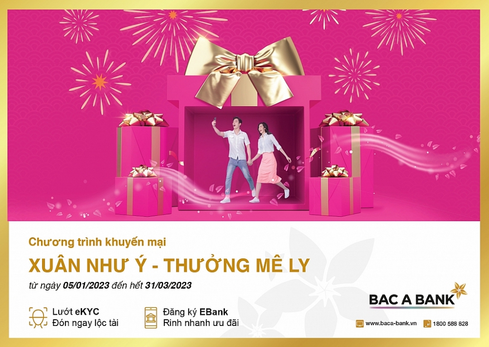 BAC A BANK triển khai chuỗi chương trình khuyến mại “Xuân như ý - Thưởng mê ly”