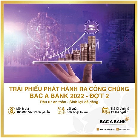 BAC A BANK chào bán hơn 25 triệu trái phiếu phát hành ra công chúng đợt 2