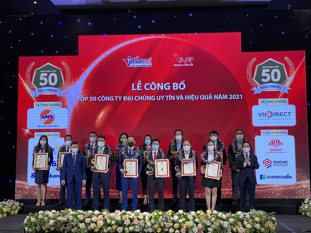 Công bố Top 50 công ty đại chúng uy tín và hiệu quả năm 2021