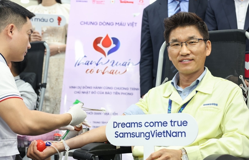 Samsung Việt Nam lan toả tinh thần hiến máu tình nguyện