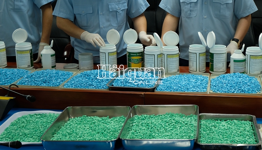 Đây là chuyên án ma túy do Cục Hải quan thành phố Hà Nội chủ trì, có kết quả bắt giữ (đối tượng, vật chứng) lớn nhất từ trước đến nay qua đường hàng không. Ảnh: N.L