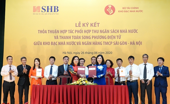 Kho bạc Nhà nước và SHB ký thỏa thuận hợp tác song phương