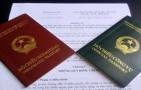 Hộ chiếu ngoại giao có mức lệ phí cấp mới là bao nhiêu?