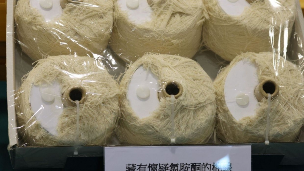 220 kg Ketamine ẩn lậu trong các cuộn sợi