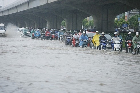 Hà Nội: Vẫn lo ngập úng khi mưa lớn