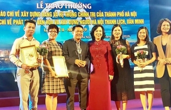 Hà Nội trao giải báo chí về xây dựng Đảng và xây dựng người Hà Nội thanh lịch, văn minh