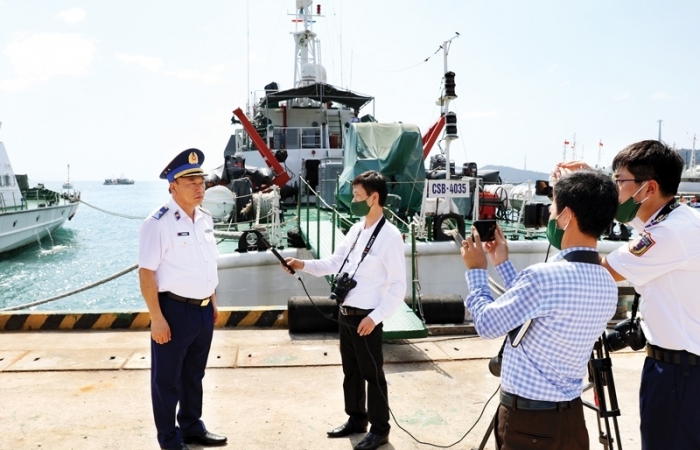 Cảnh sát biển tích cực phối hợp tuyên truyền bảo vệ chủ quyền biển, đảo