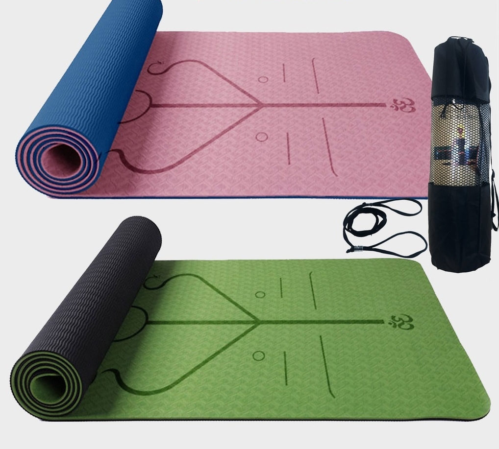 Mặt hàng thảm tập yoga bằng plastic phù hợp phân loại vào nhóm 39.36