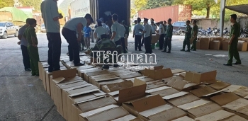 Hải quan Lạng Sơn phá chuyên án thu giữ trên 12 tấn pháo trong xe container hành tây