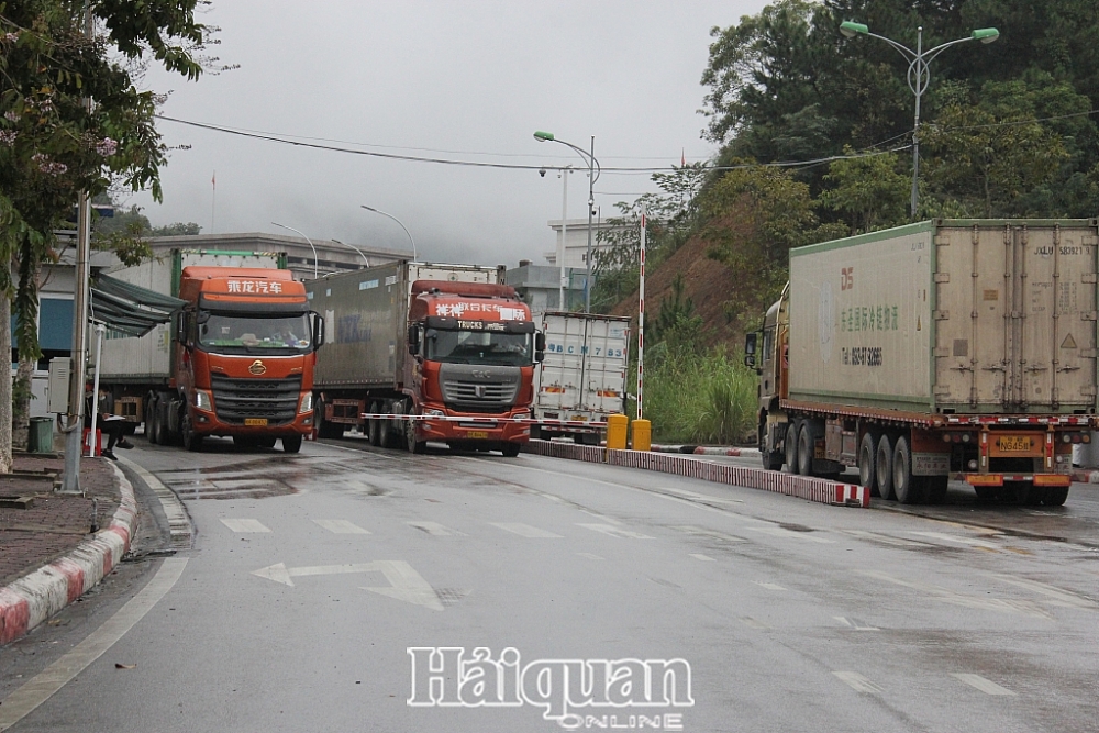 Hoạt động thông quan tại cửa khẩu Hữu Nghị. Ảnh: H,Nụ Hoạt động thông quan tại cửa khẩu Hữu Nghị. Ảnh: H,Nụ