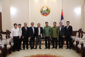 Thủ tướng Lào tiếp ban lãnh đạo Thaco và Hoàng Anh Gia Lai