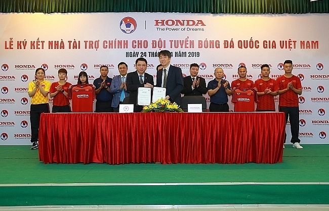 Honda Việt Nam tài trợ chính cho các đội tuyển bóng đá quốc gia