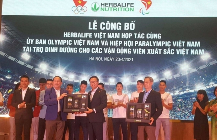 Herbalife tài trợ bộ sản phẩm dinh dưỡng cho 150 vận động viên Việt Nam