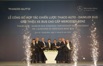 Thaco Auto hợp tác cùng Daimler sản xuất và phân phối xe buýt Mercedes-Benz tại Việt Nam
