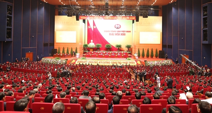 Khai mạc trọng thể Đại hội đại biểu toàn quốc lần thứ XIII của Đảng