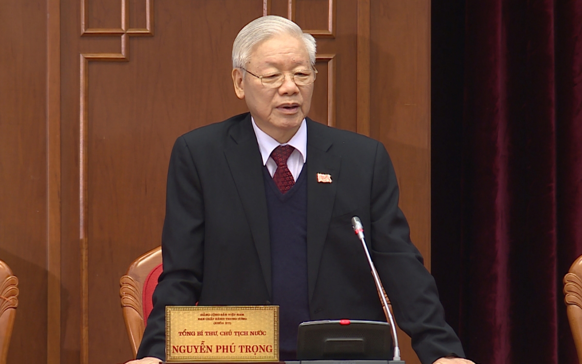 Tổng Bí thư, Chủ tịch nước Nguyễn Phú Trọng chủ trì Hội nghị.