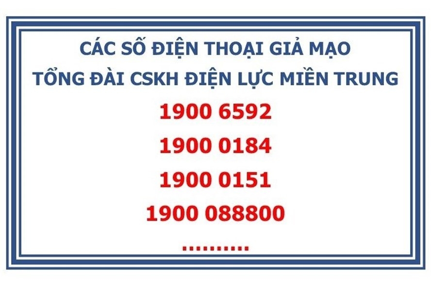 Khách hàng mất cước phí “cắt cổ” vì nhiều số điện thoại mạo danh ngành điện