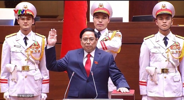 Thủ tướng Phạm  Minh Chính tuyên thệ nhậm chức