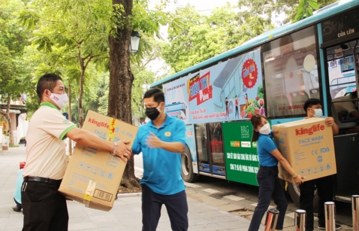Khởi động “Siêu thị 0 đồng” hỗ trợ người lao động bị ảnh hưởng Covid-19 tại Hà Nội