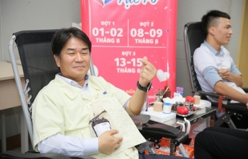 Samsung góp khoảng 17.000 đơn vị máu cho ngân hàng máu Việt