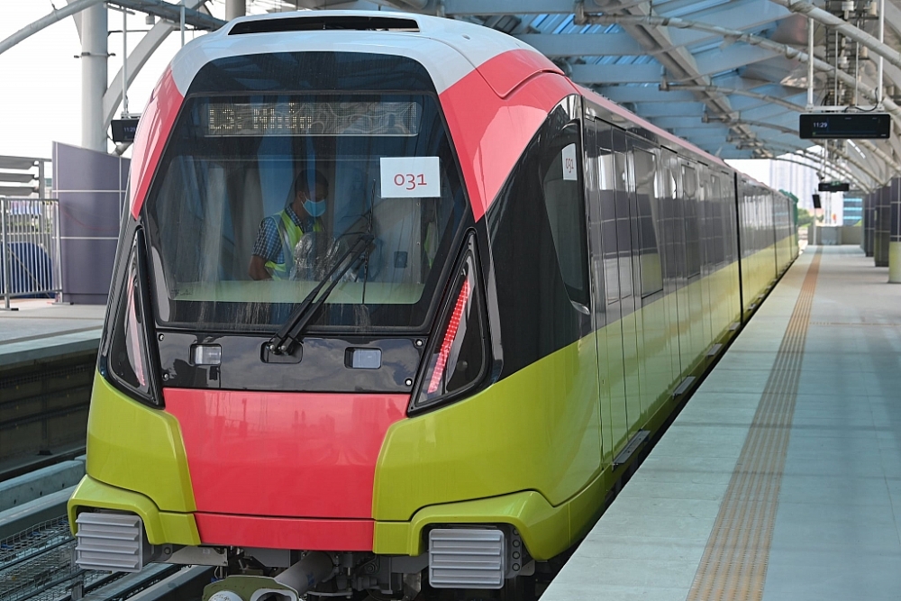 Chạy thử nghiệm tuyến đường sắt đô thị Nhổn - Ga Hà Nội