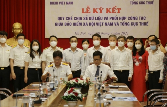 BHXH Việt Nam và Tổng cục Thuế ký kết quy chế chia sẻ dữ liệu và phối hợp công tác