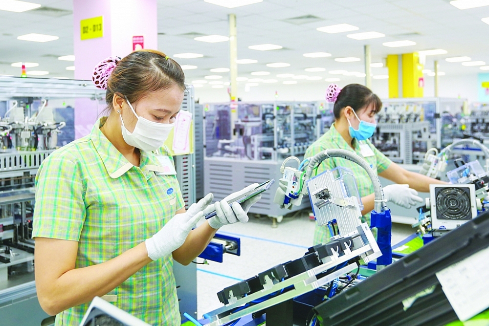 Samsung Việt Nam đã và đang áp dụng nhiều biện pháp phòng dịch mạnh mẽ để đảm bảo ổn định sản xuất	Ảnh: Samsung Việt Nam