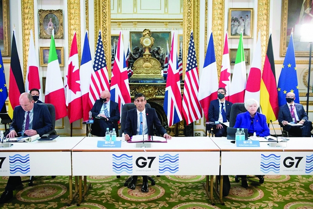 Các bộ trưởng tài chính G7 đạt được thỏa thuận về thuế doanh nghiệp toàn cầu tại hội nghị thượng đỉnh ở Anh.