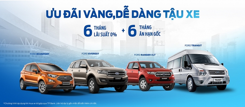 ford viet nam ho tro lai suat 0 trong 6 thang cho khach hang mua xe