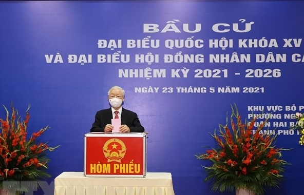 Nhiều đồng chí lãnh đạo Đảng, Nhà nước bỏ phiếu bầu cử tại Hà Nội