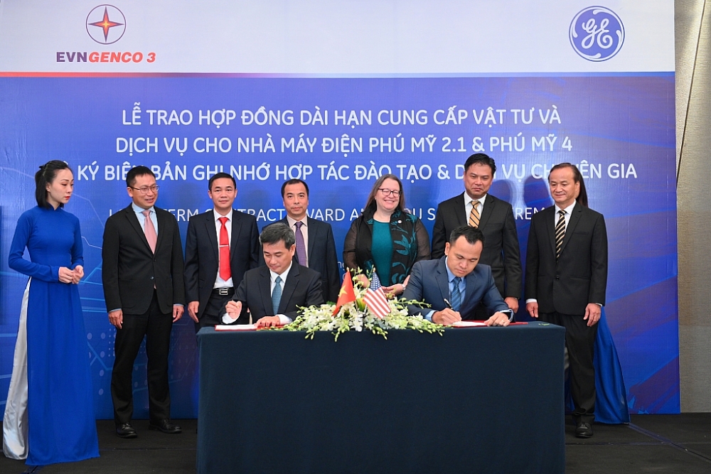 GE và Tổng Công ty Phát điện 3 ký thỏa thuận cung ứng vật tư cho nhà máy điện Phú Mỹ