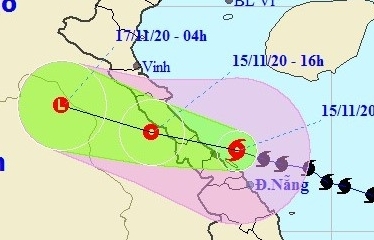 Bão đi vào Quảng Bình, Hà Tĩnh và suy yếu thành áp thấp nhiệt đới