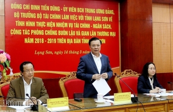 Bộ trưởng Bộ Tài chính làm việc với Lạng Sơn về thực hiện nhiệm vụ tài chính - ngân sách