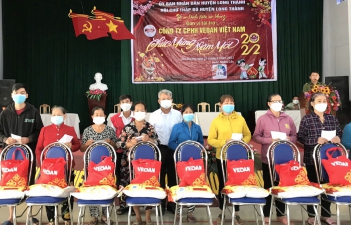 Vedan Việt Nam trao tặng 1.000 phần quà tết cho người dân tỉnh Đồng Nai