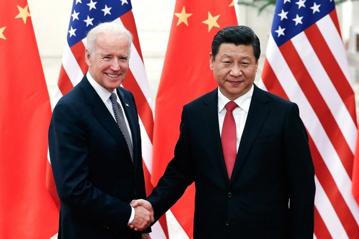 Ông Joe Biden khi còn là Phó Tổng thống và Chủ tịch Trung Quốc Tập Cận Bình tại Bắc Kinh, Trung Quốc vào năm 2013. Ảnh: TNS