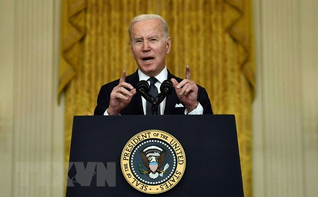 Tong thong My Joe Biden phat bieu ve cang thang Nga-Ukraine hinh anh 1