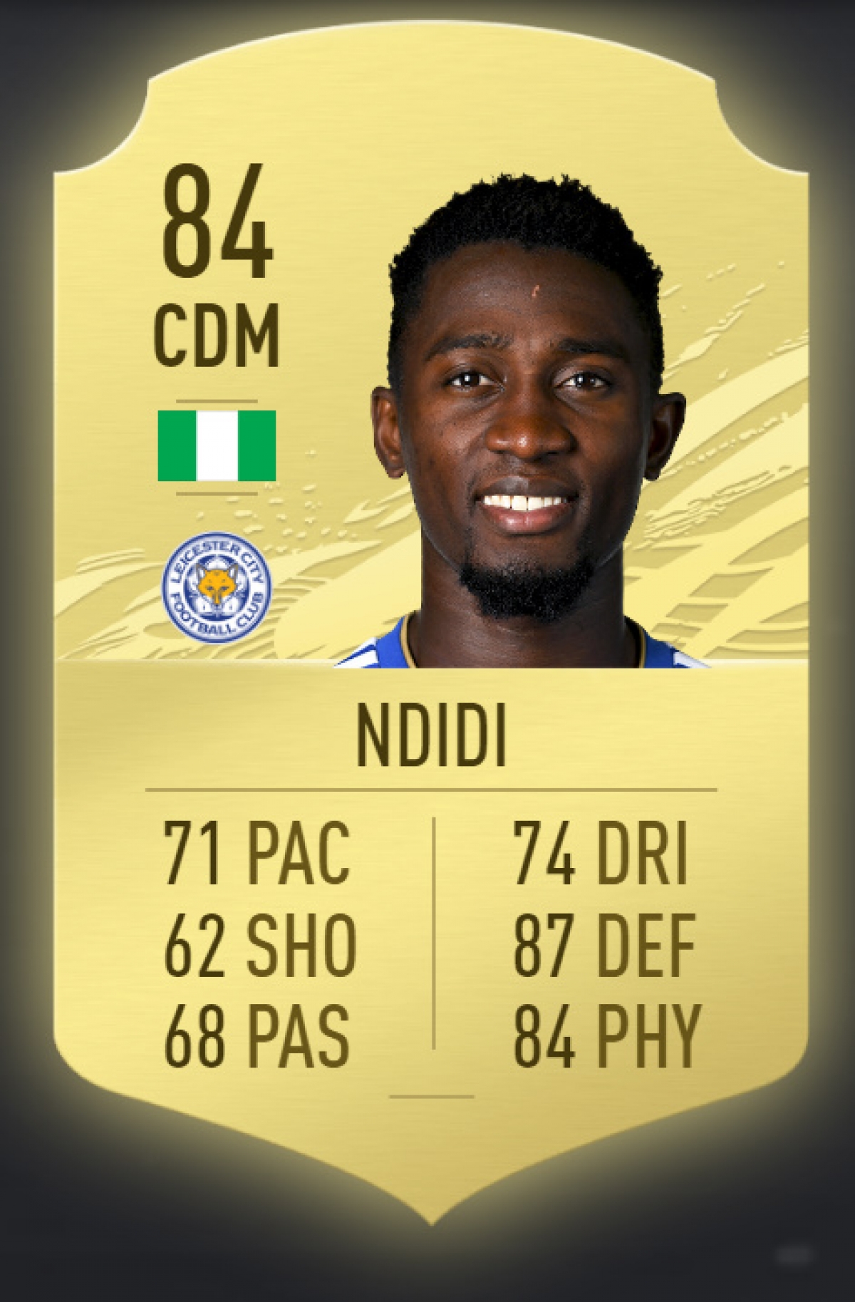 Ndidi (Nigeria/Leicester - Chỉ số chung 84)